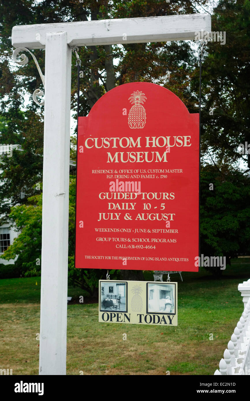 custom house museum in Sag harbor long island New York Stock Photo Alamy