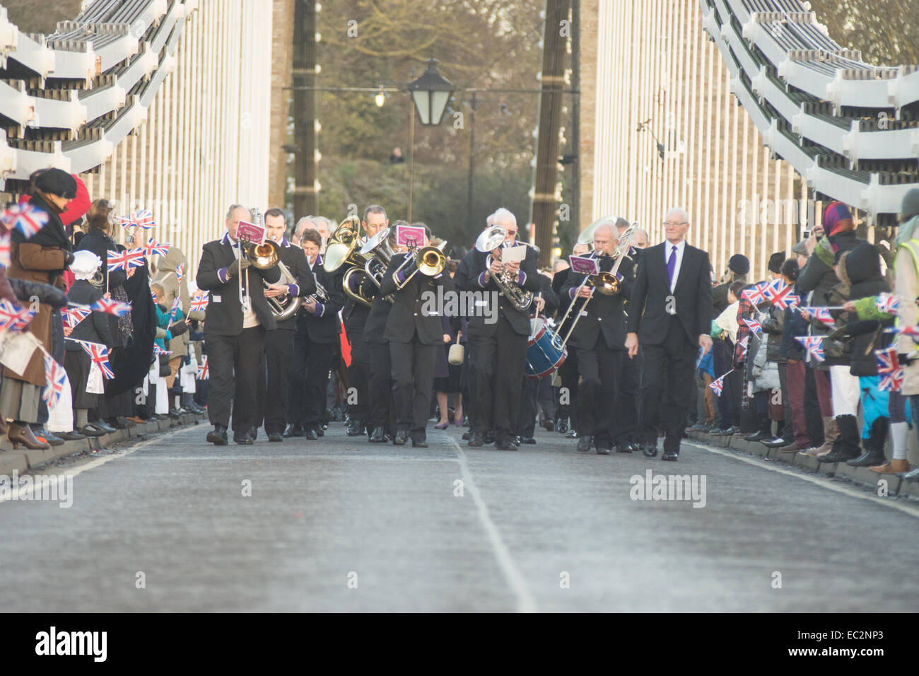 celebration and parade for the 150th anniversary of the opening of  Brunel’s Clifton Suspension Bridge. Stock Photo