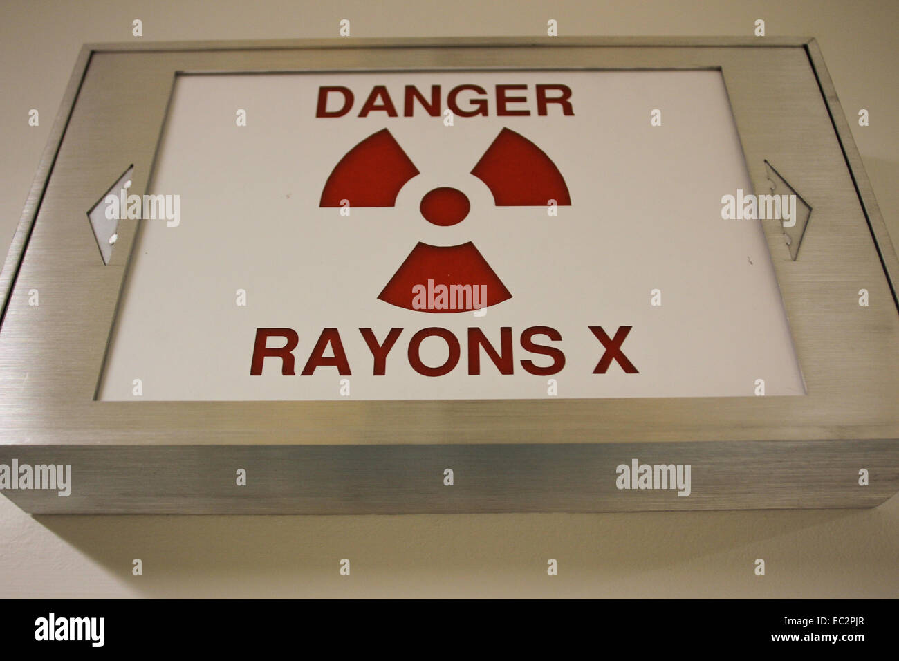 X-RAY sign in hospital Stock Photo