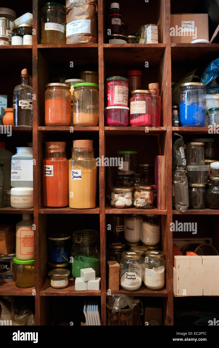 Art restorers materials Stock Photo Alamy