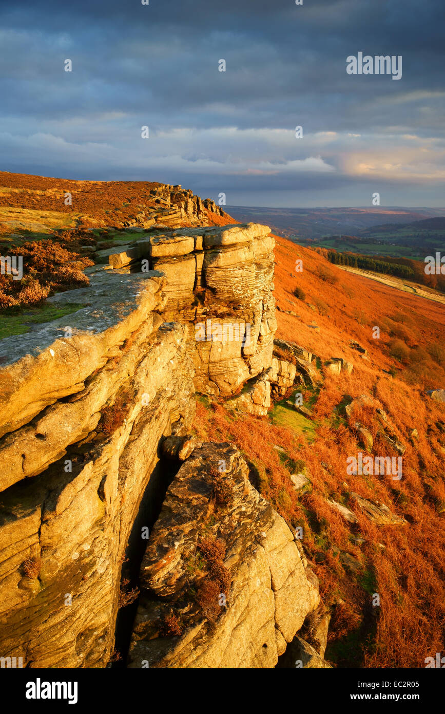 UK,Derbyshire,Peak District, Bamford Edge Stock Photo