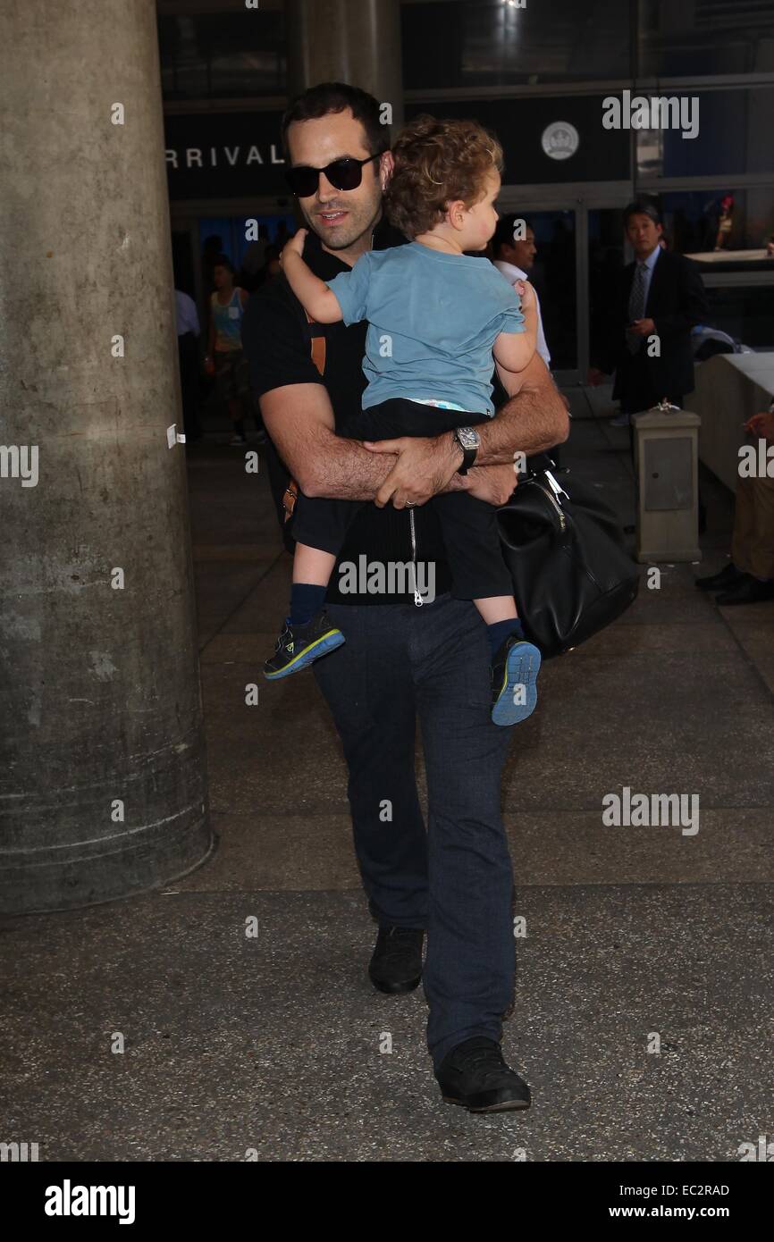 Natalie Portman and husband Benjamin Millepied with their son Aleph