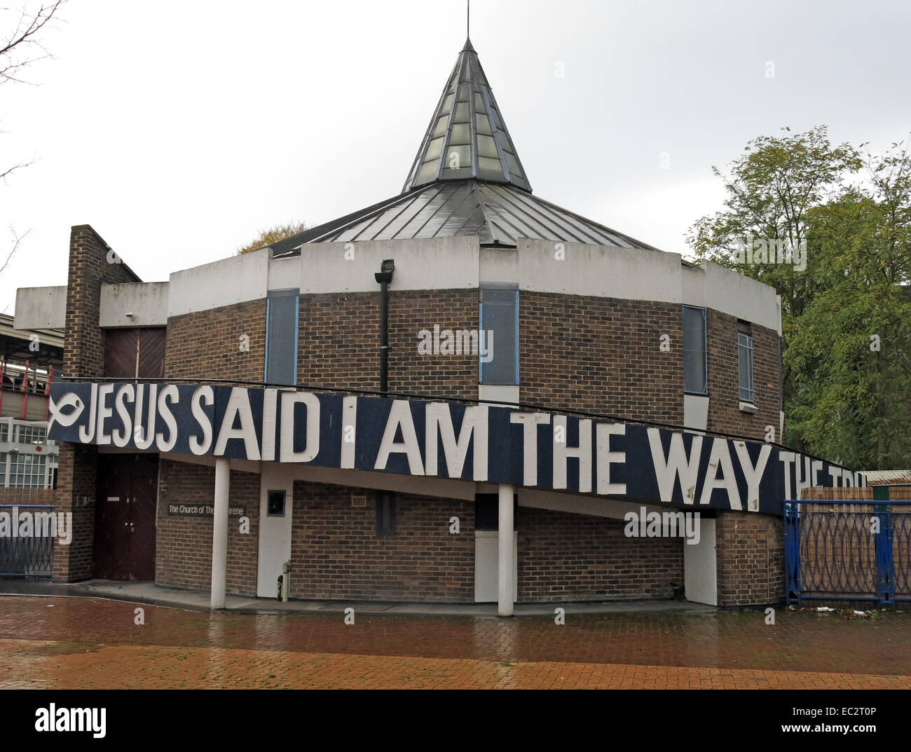 Clapham Junction Community Church of the Nazarene, Jesus Said I am the way the truth and the life Stock Photo