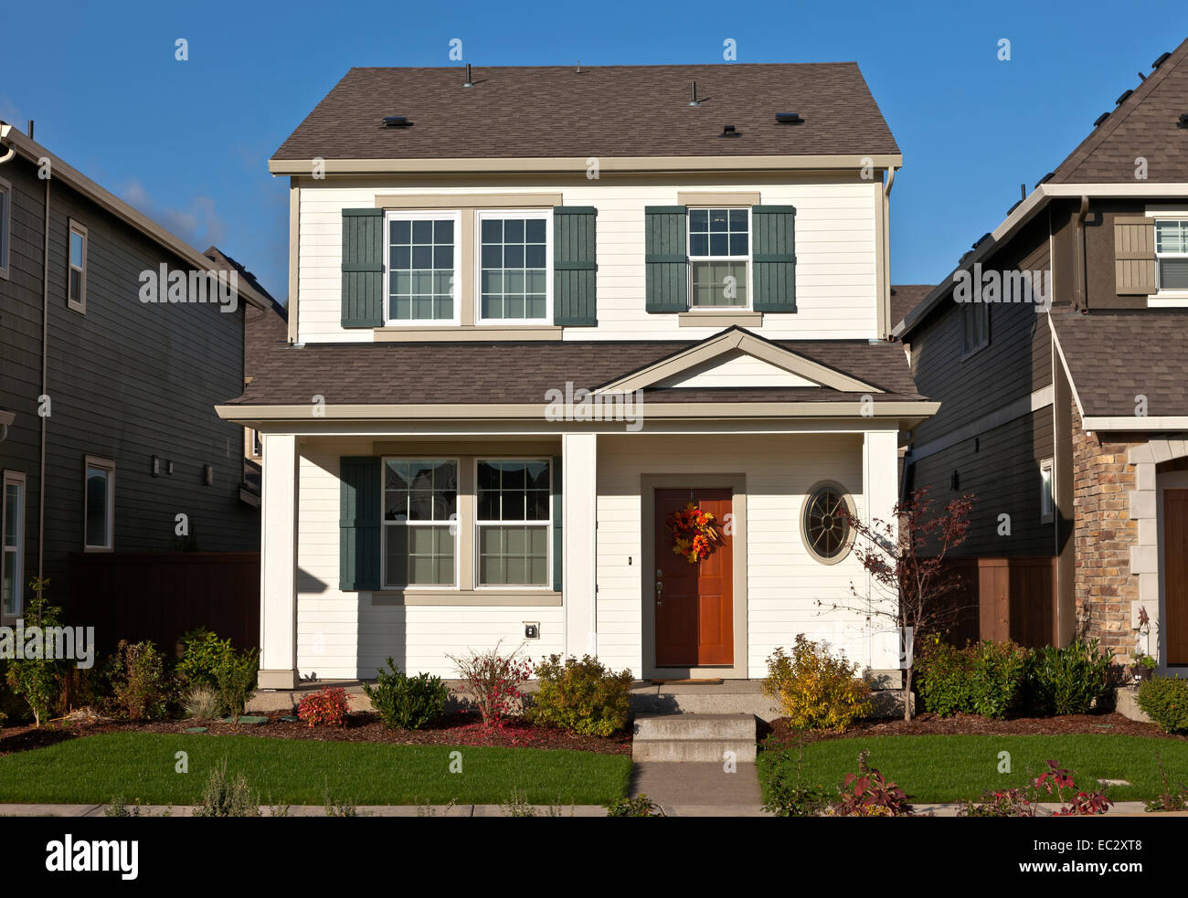 Family home new construction in Wilsonville Oregon. Stock Photo