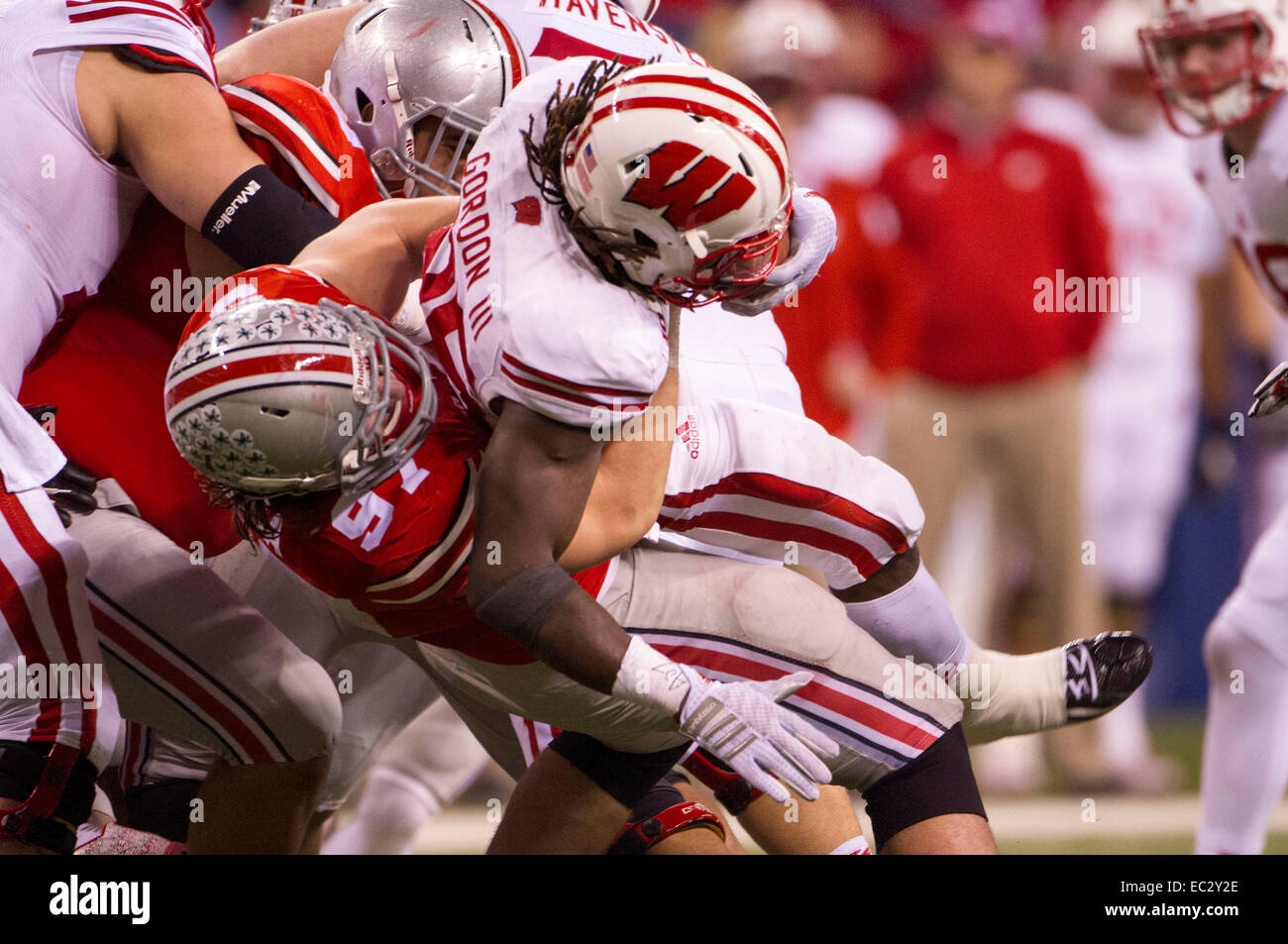 Wisconsin badgers running back melvin gordon 25 hires stock