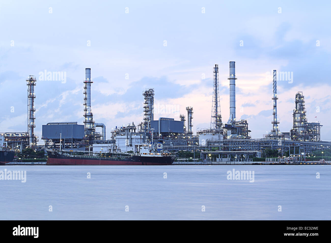 Power plant on riverside, thailand Stock Photo Alamy