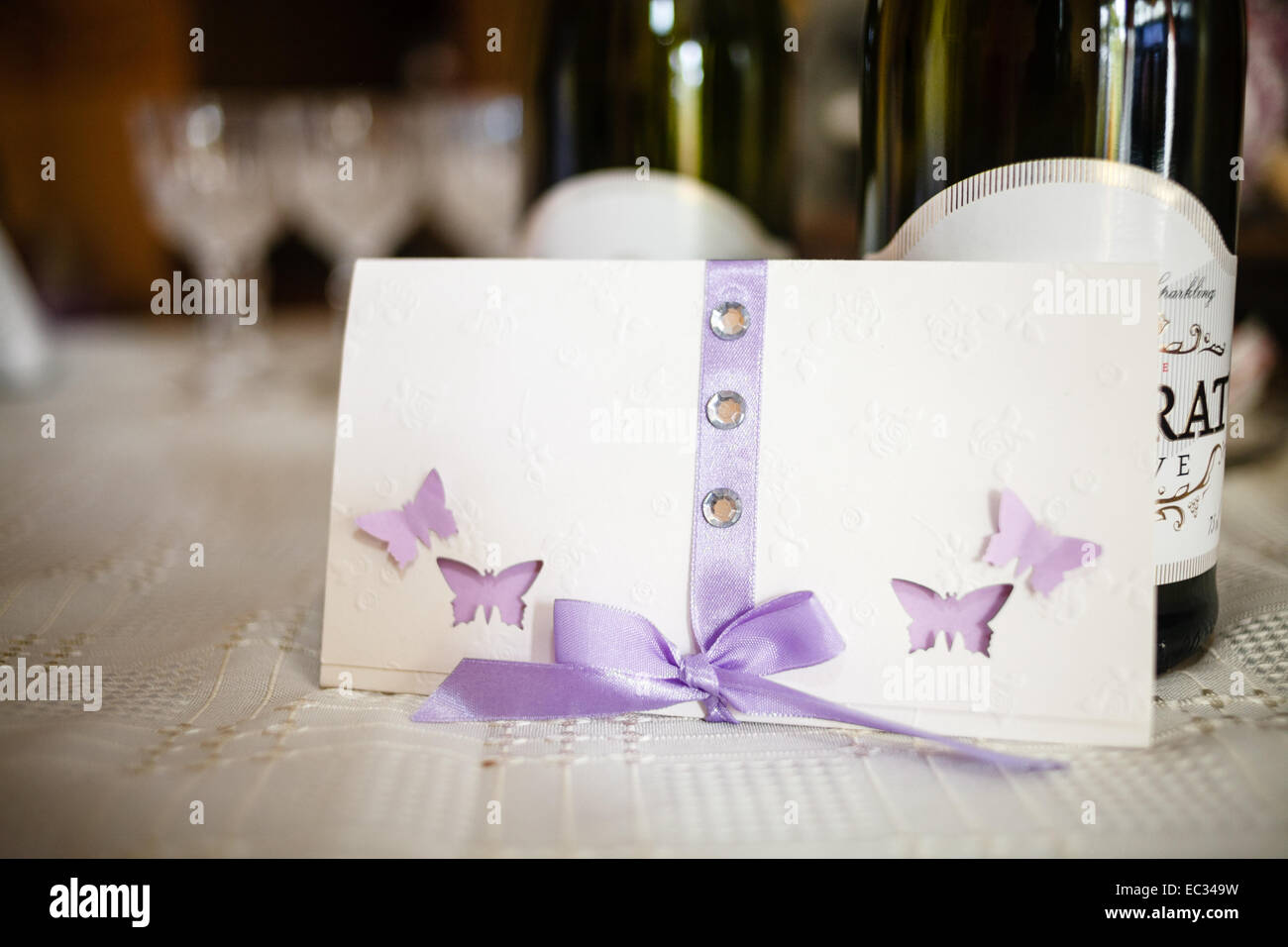 Wedding invitation. Stock Photo