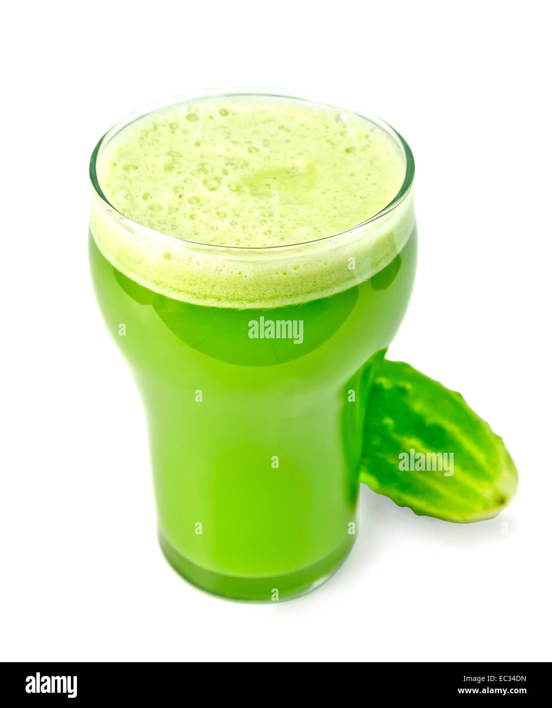 Juice cucumber in glass with whole cucumber Stock Photo Alamy
