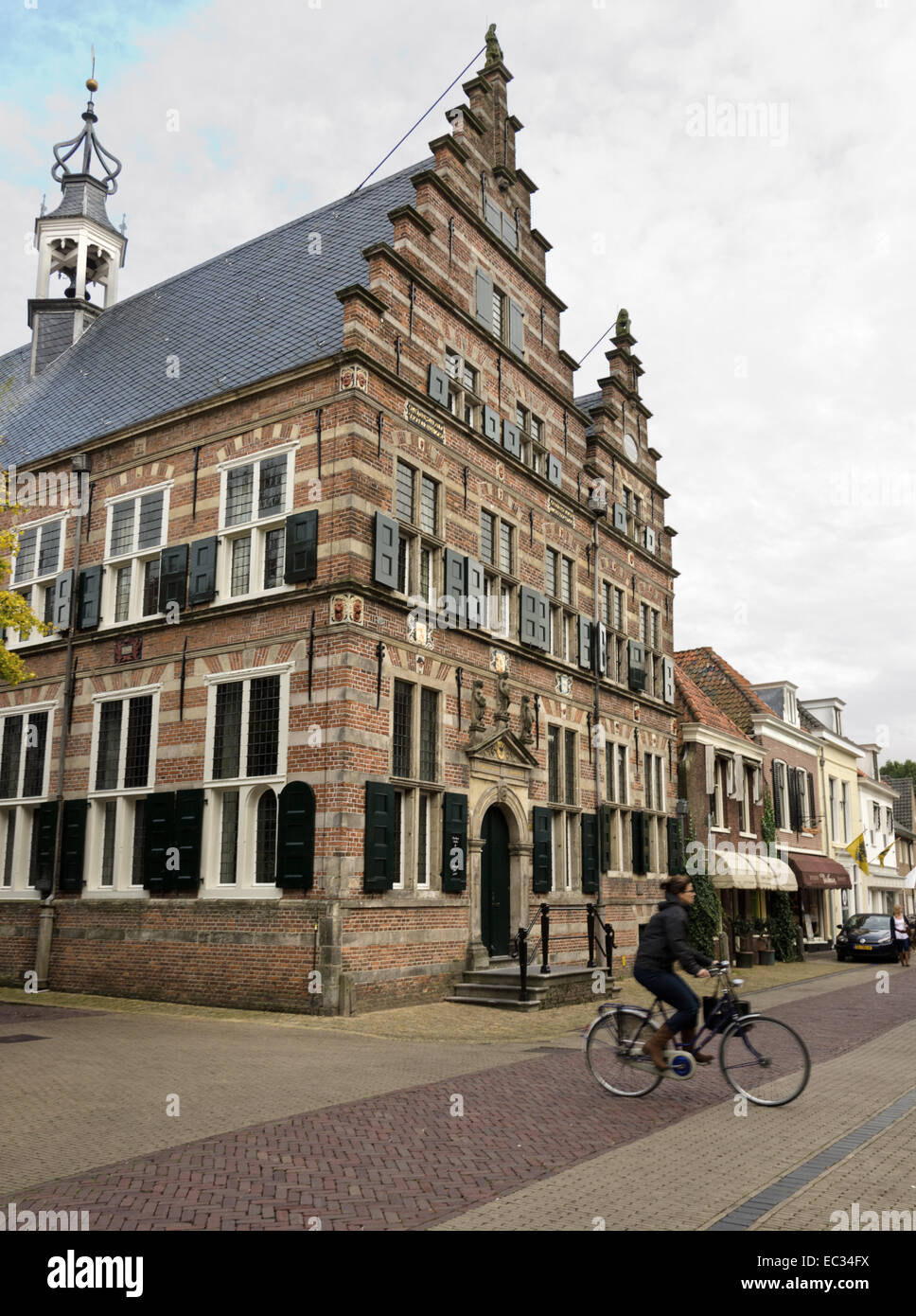 NAARDEN, NETHERLANDS - APRIL 30: Typical Dutch architecture on April 30, 2013 in Naarden, The Netherlands Stock Photo