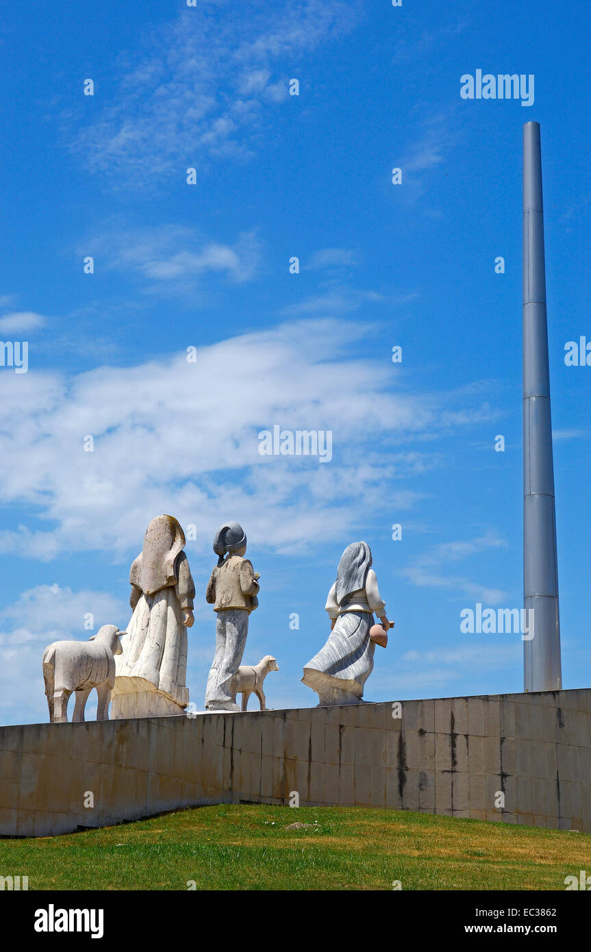 Monument to the three little shepherds, Fatima, Estremadura, Portugal, Europe Stock Photo