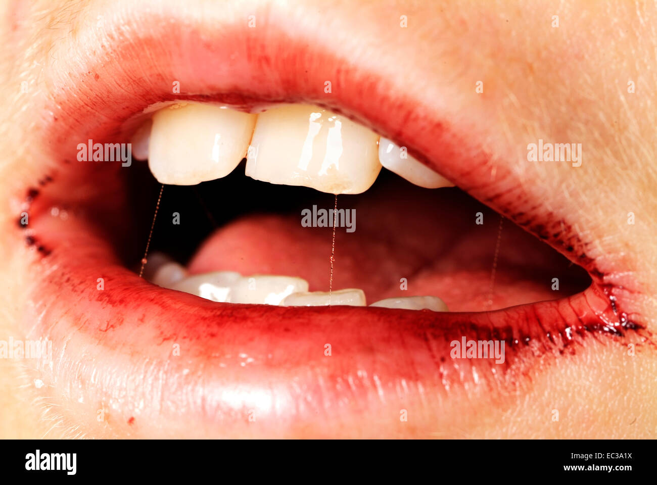 Bloody mouth hires stock photography and images Alamy