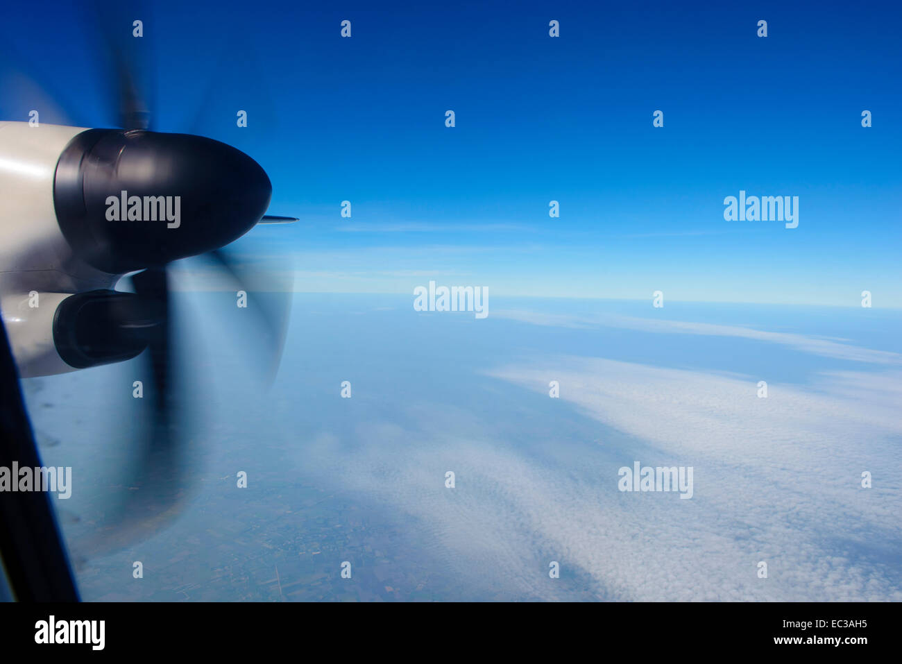 Turboprop airplane windows view Stock Photo - Alamy