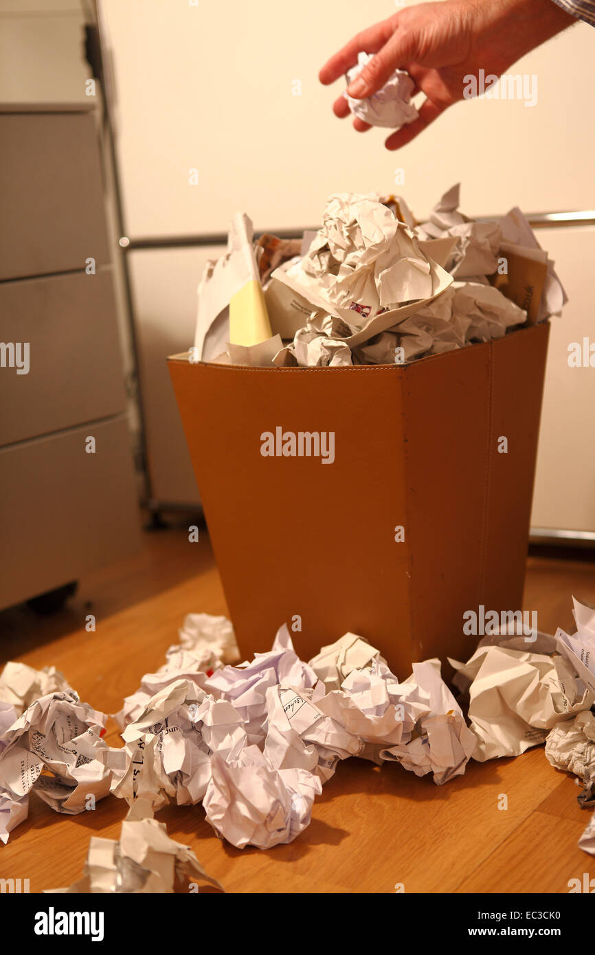 Full of trash, office Stock Photo Alamy