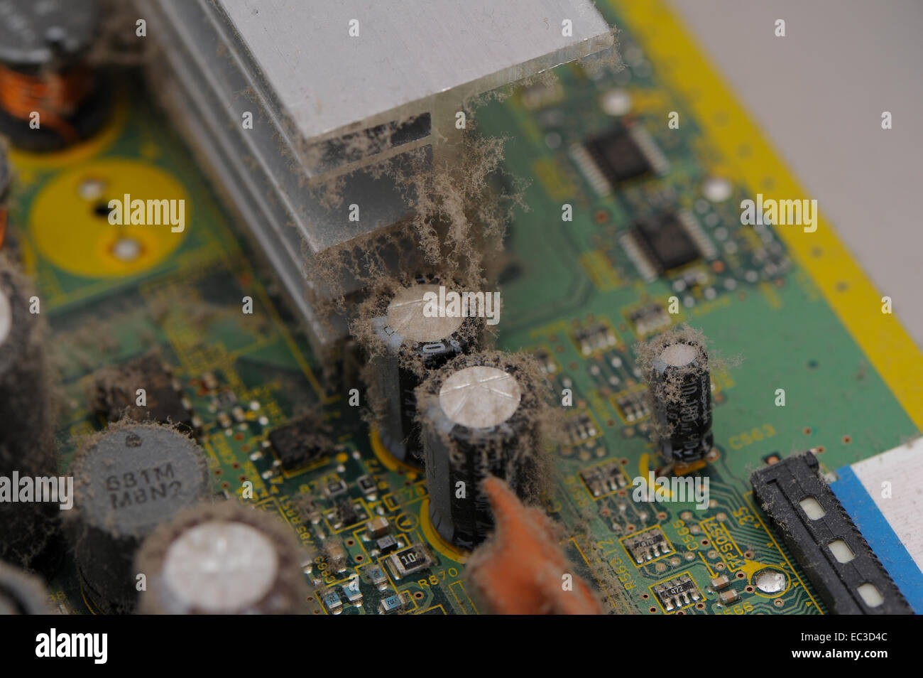 Dust accumulation inside electronic equipment Stock Photo Alamy