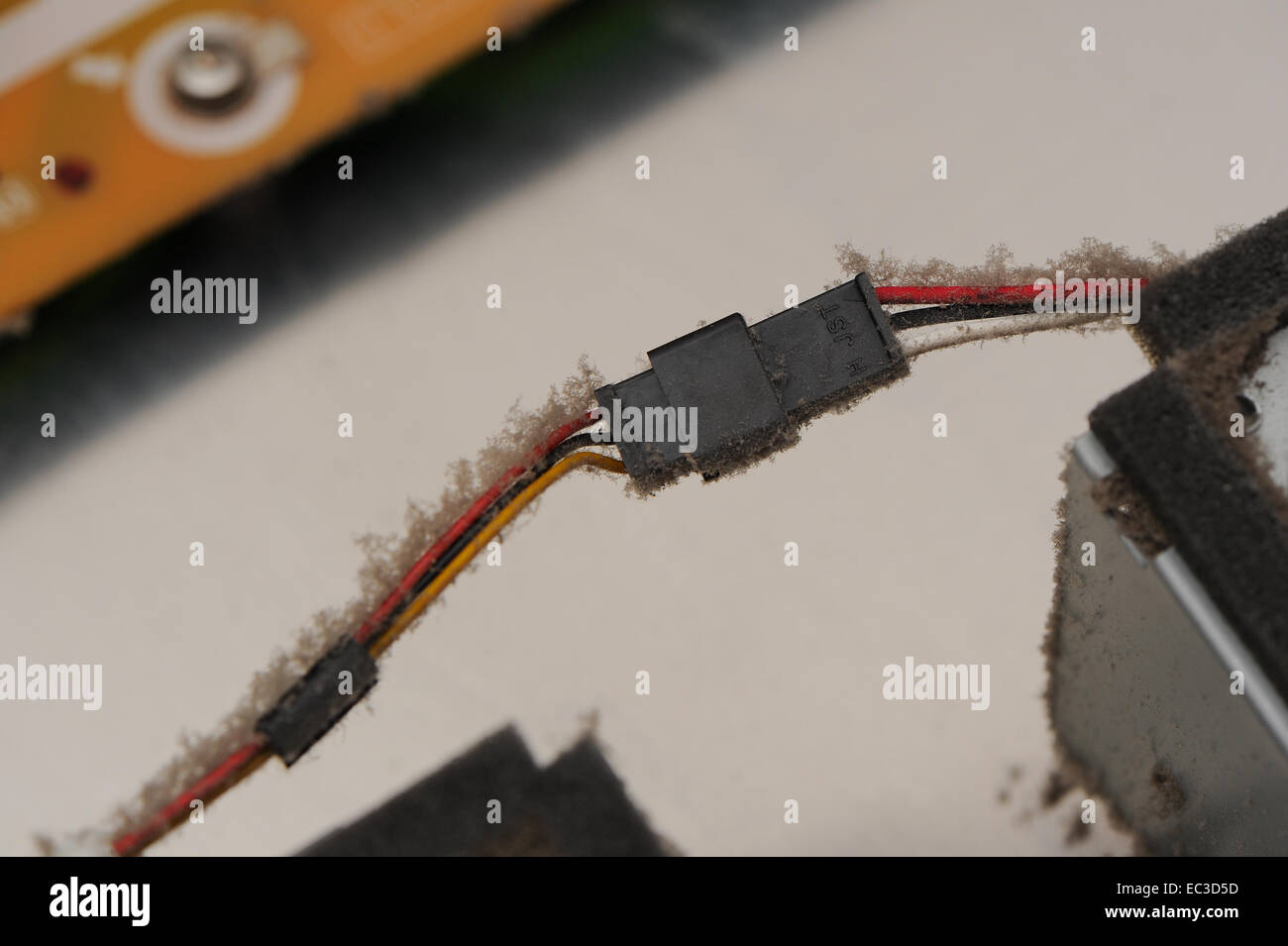 Dust accumulation inside electronic equipment Stock Photo Alamy