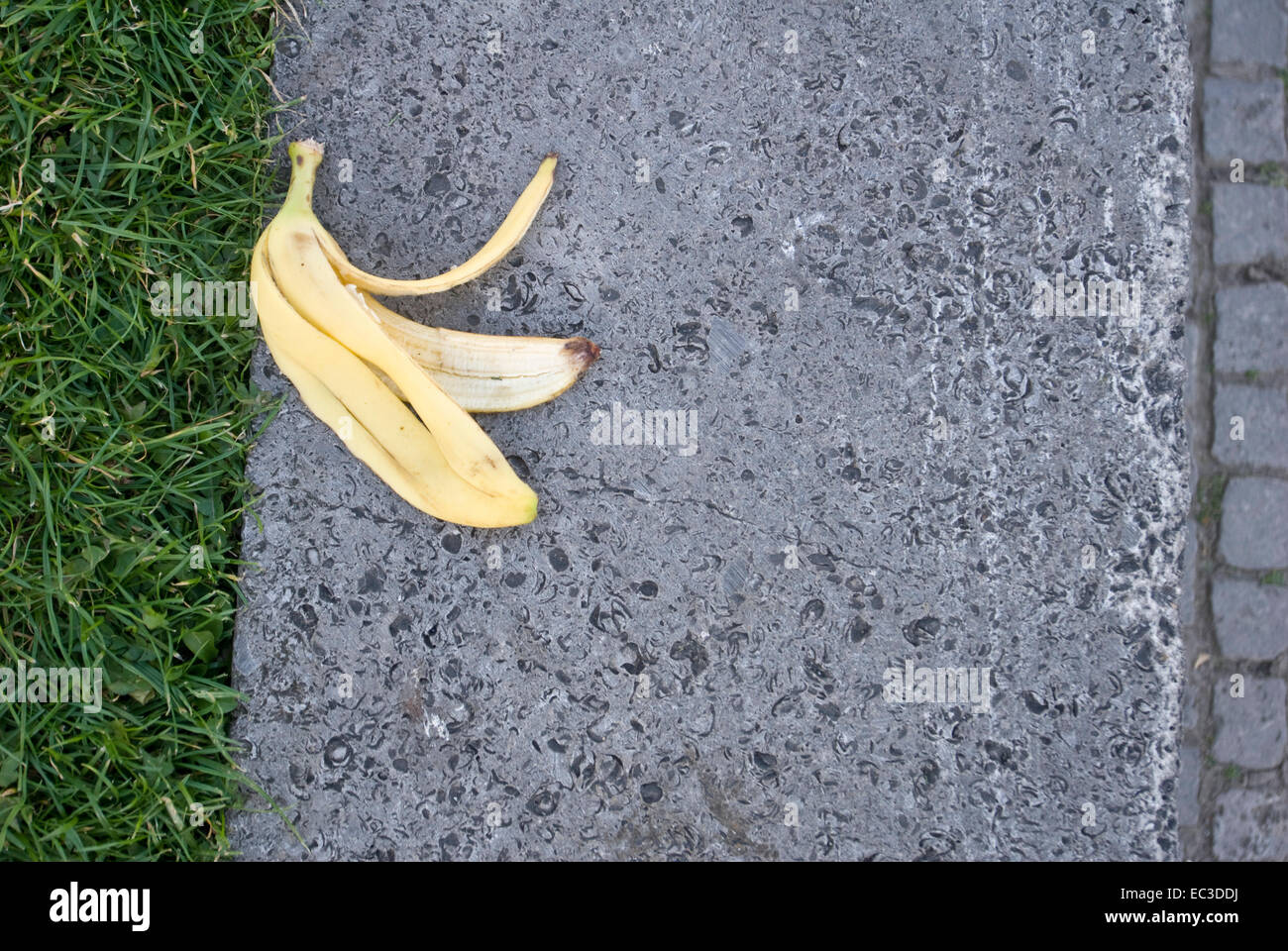 banana peel Stock Photo