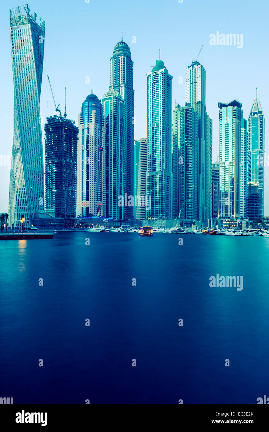 DUBAI, UAE NOVEMBER 27 Modern buildings in Dubai Marina, Dubai, UAE. In the city of