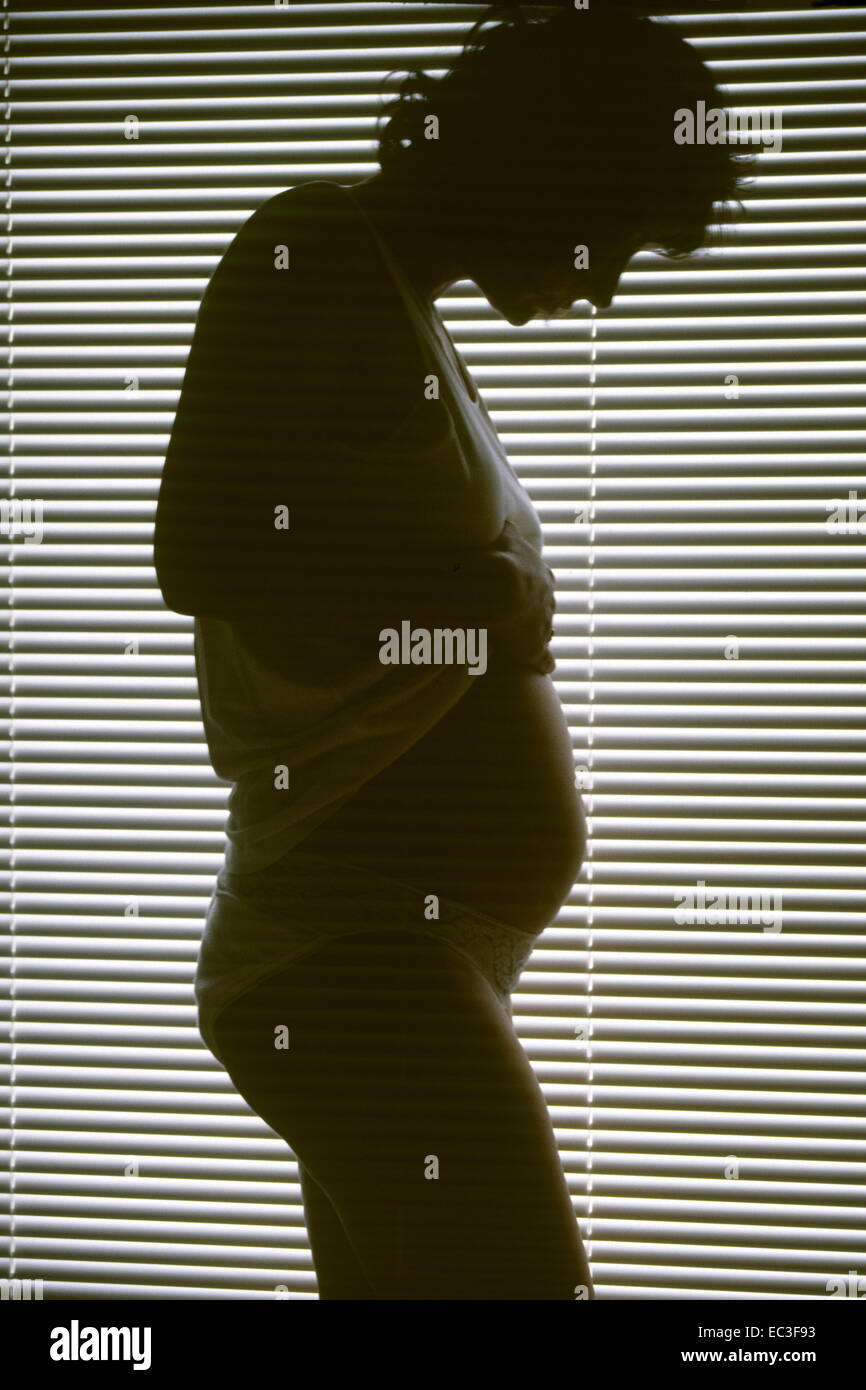 Pregnant Woman. 3 Months Stock Photo