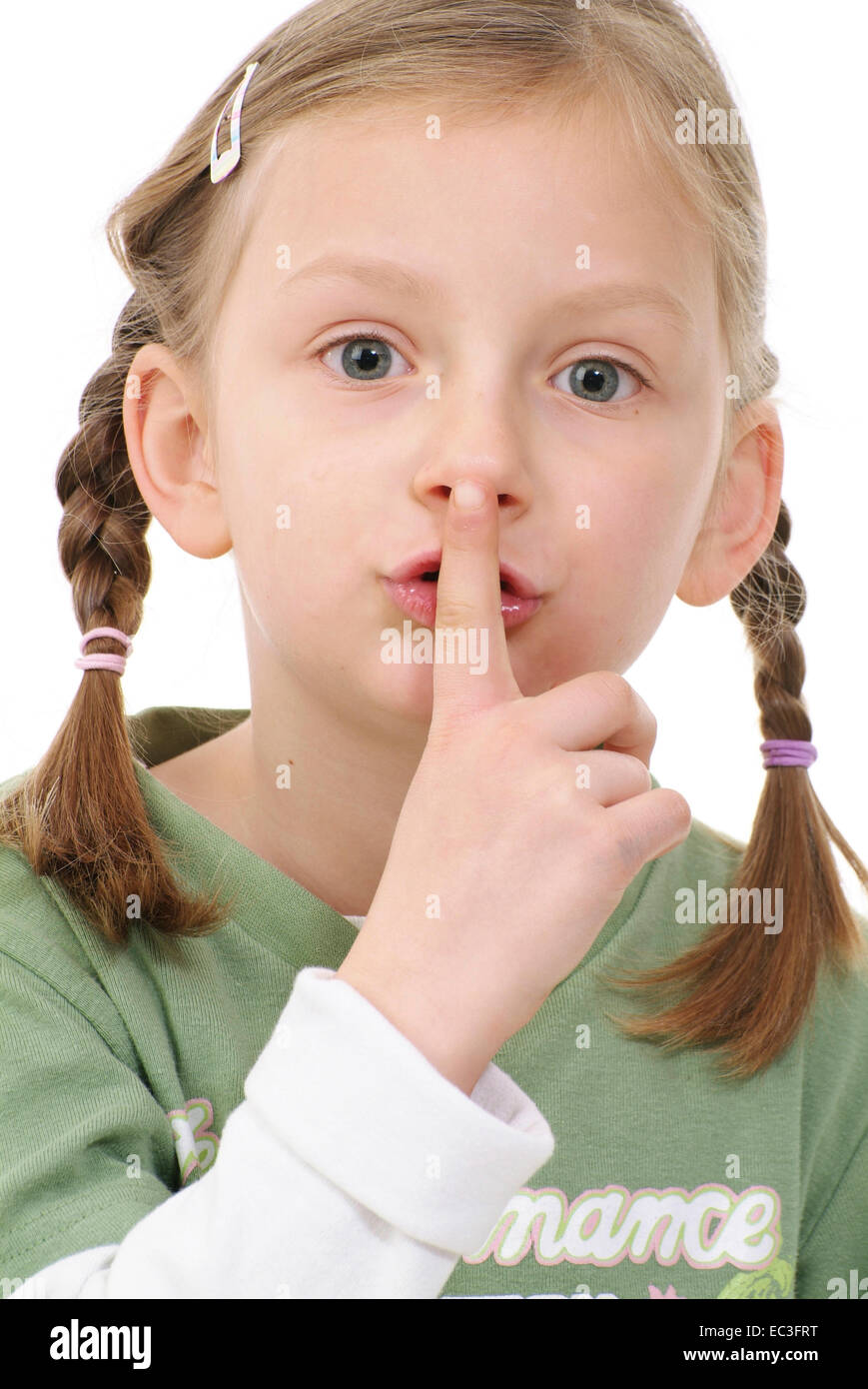 Girl shushing hires stock photography and images Alamy
