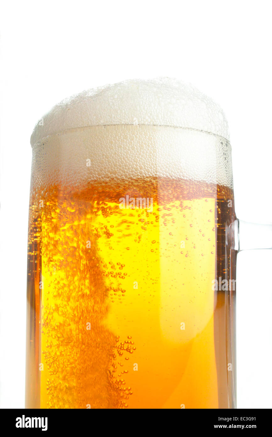 Beer with Foam Head Stock Photo Alamy