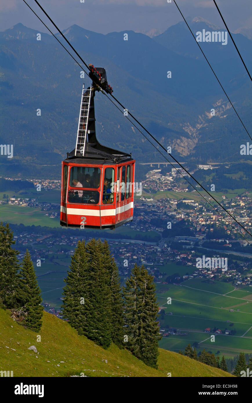 Ropeway in Tyrol, Austria Stock Photo - Alamy