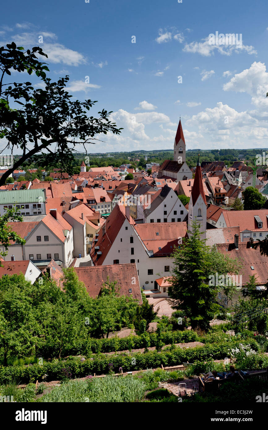 the town of kaufbeuren in bavaria Stock Photo