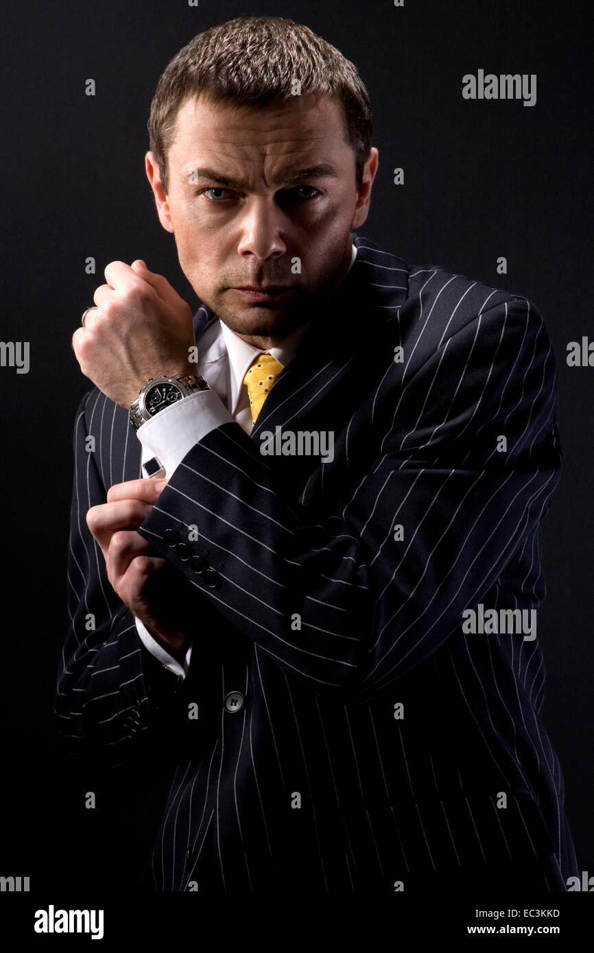 Man in Suit Stock Photo - Alamy
