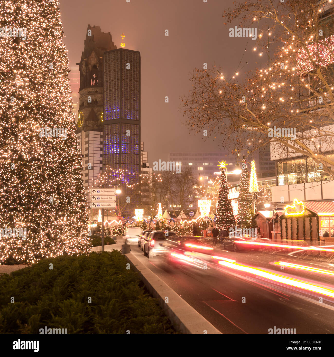 kurfürstendamm at christmas time Stock Photo