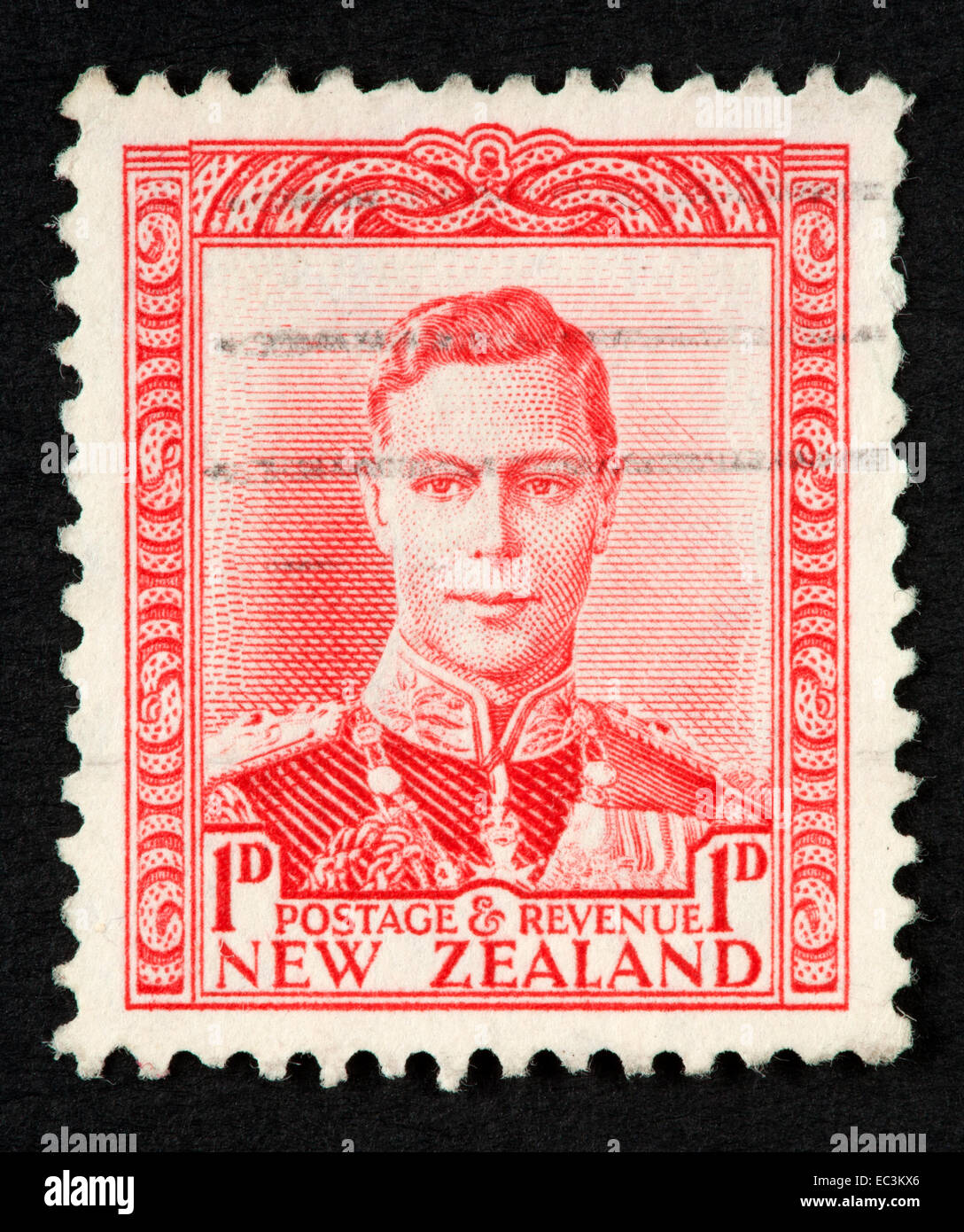 New Zealand postage stamp Stock Photo Alamy