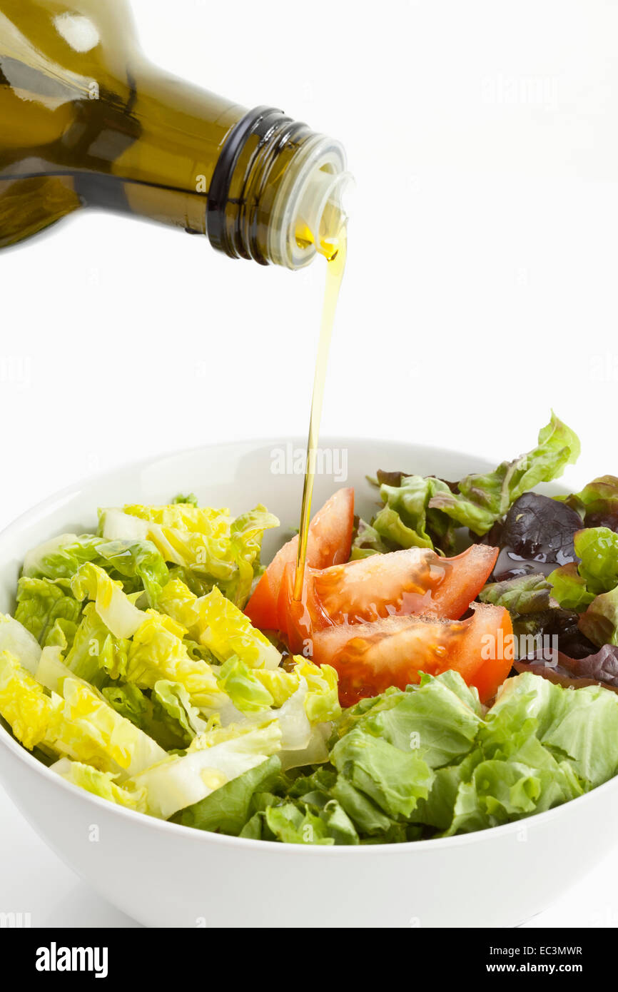Preparation of Salad Stock Photo Alamy