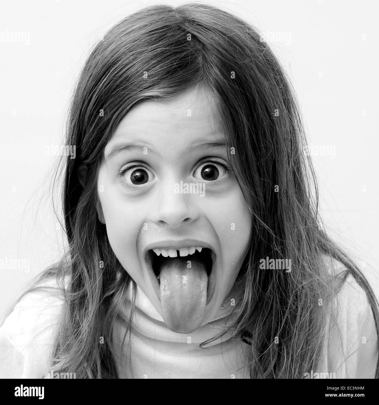 Girl making a Face Stock Photo