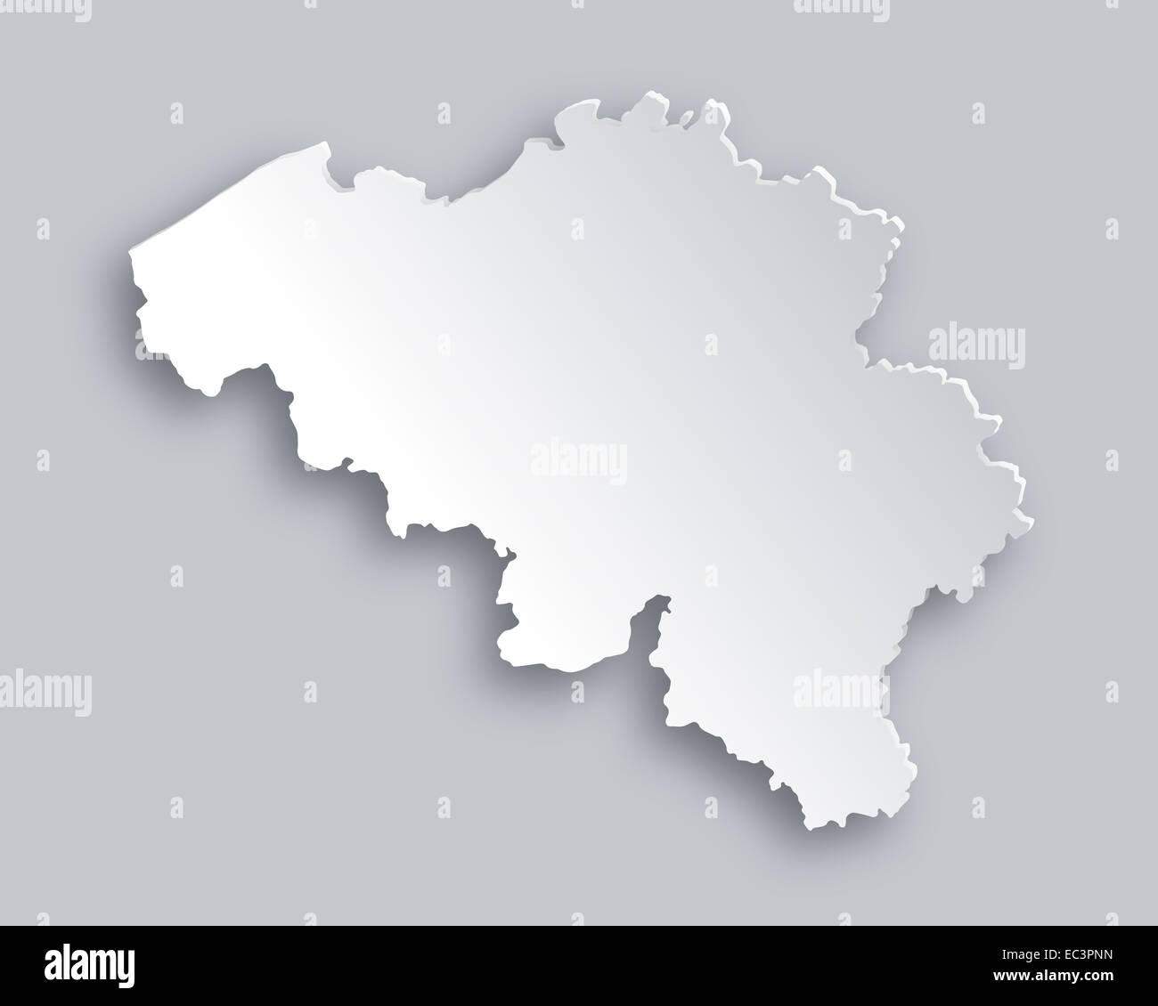 Map of Belgium Stock Photo - Alamy