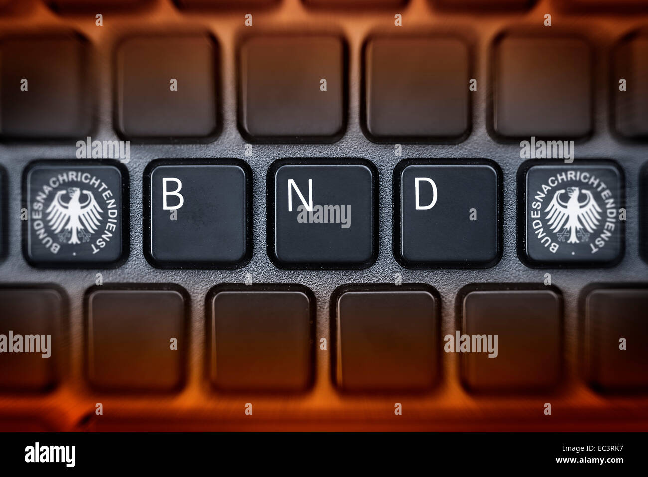 BND, German Intelligence Service, on computer keyboard Stock Photo - Alamy