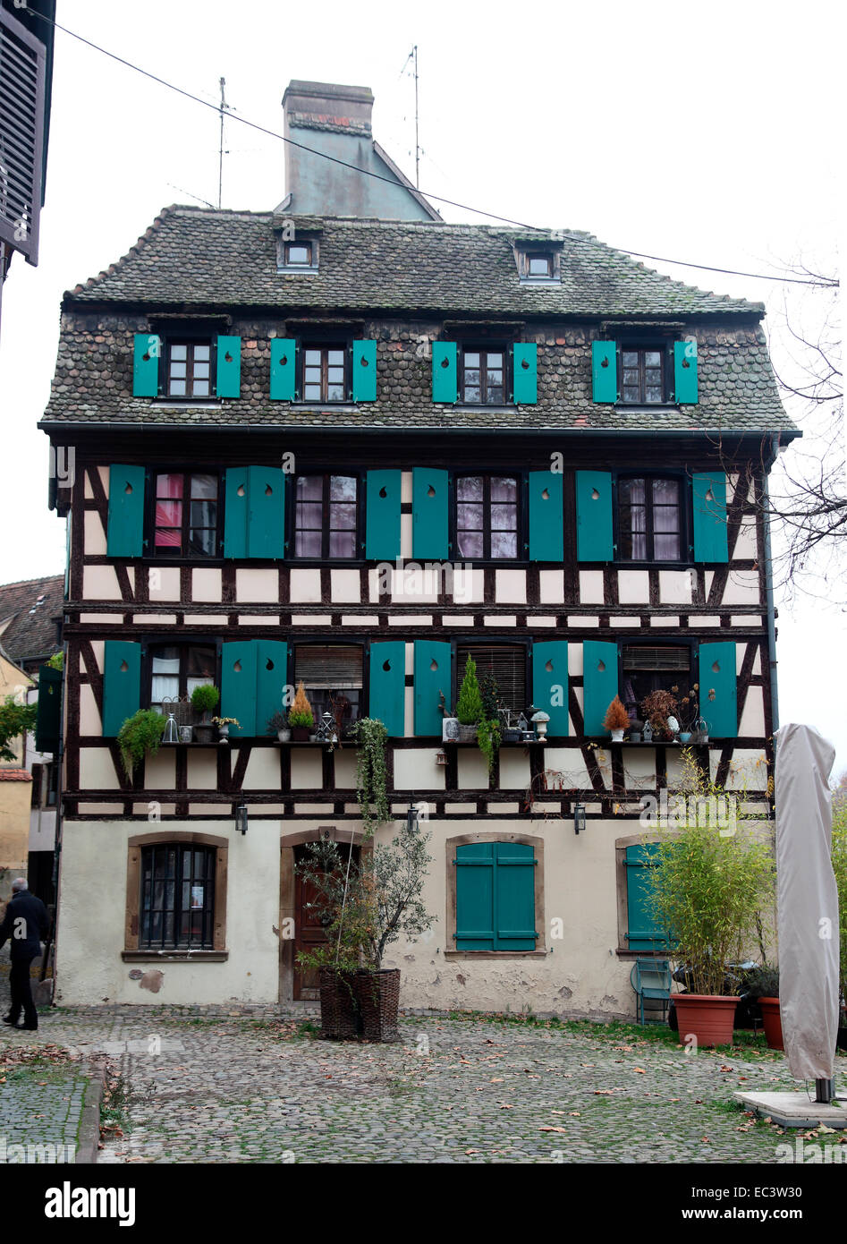 Strasbourg medieval halftimbered house. Stock Photo