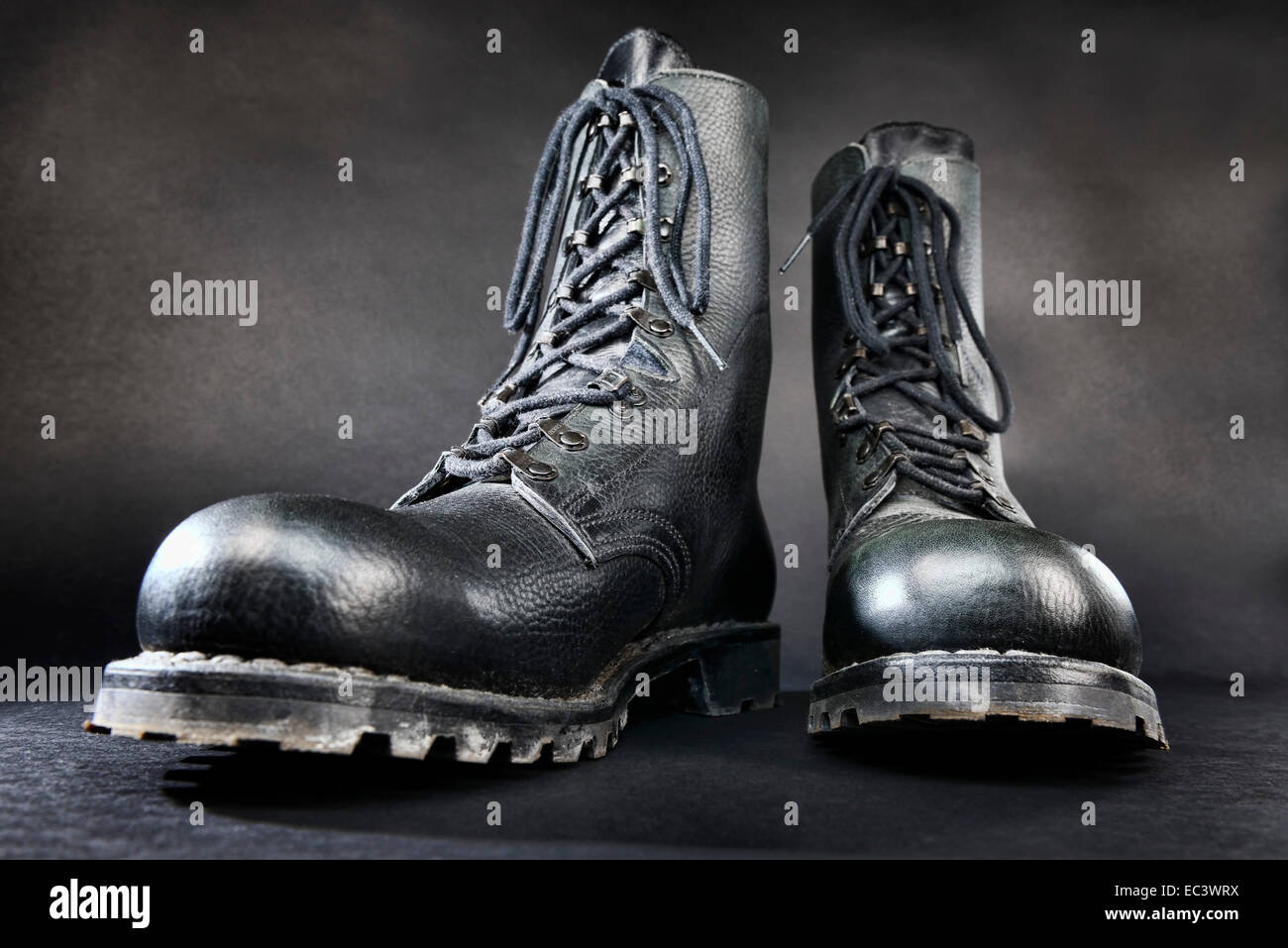 Combat boots, right-wing extremism Stock Photo