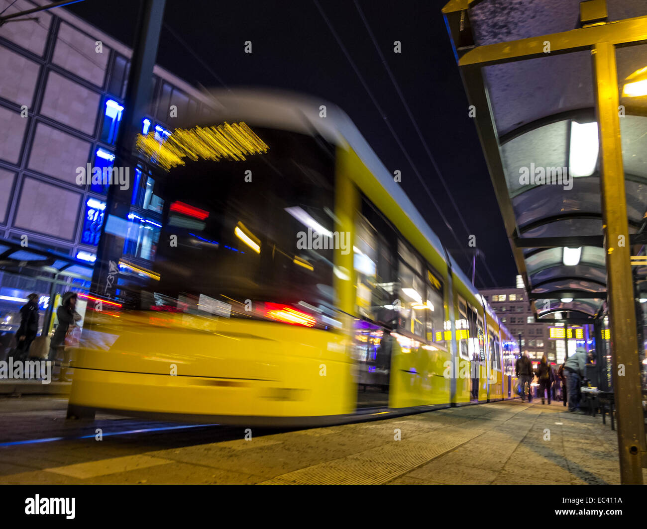 Blurred tram connection hi-res stock photography and images - Alamy