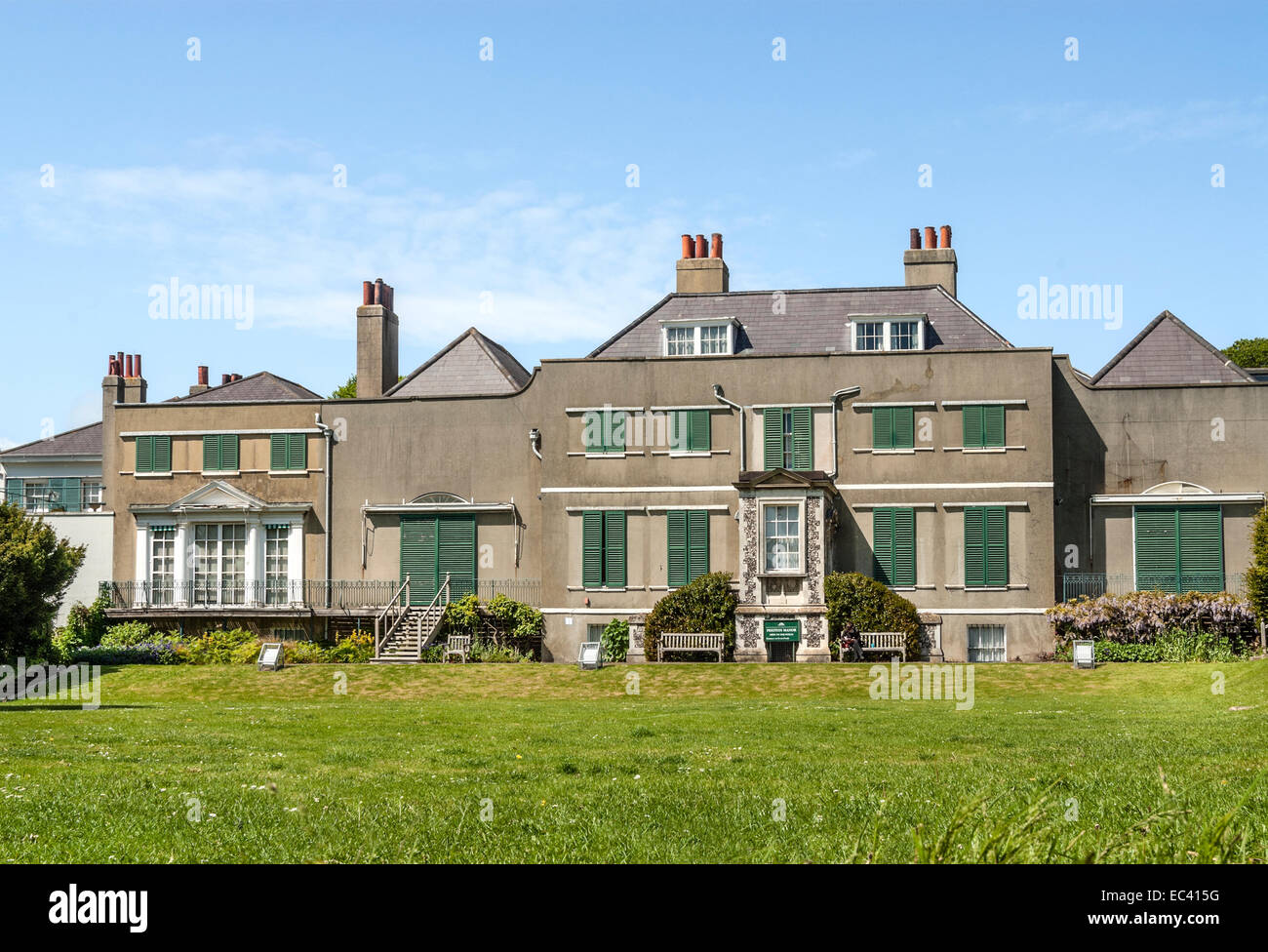 Preston Manor  a historical 17th Century Mansion at the popular beachside resort of Brighton in East Sussex, South England.|  Re Stock Photo