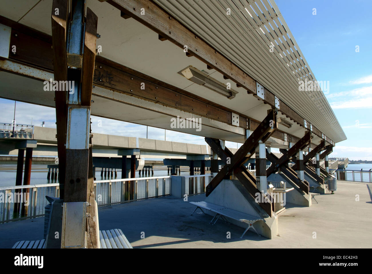 A morning ride on the Ted Smout Memorial Bridge Stock Photo Alamy