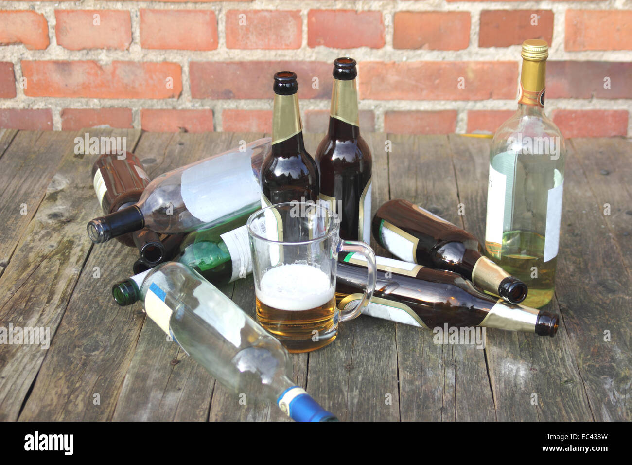 Alcohol abuse Stock Photo