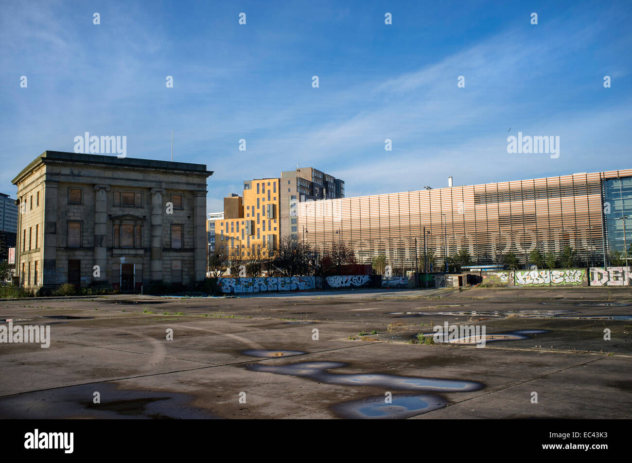 HS2 proposed site, Curzon Street Station and Millennium Point Birmingham Stock Photo