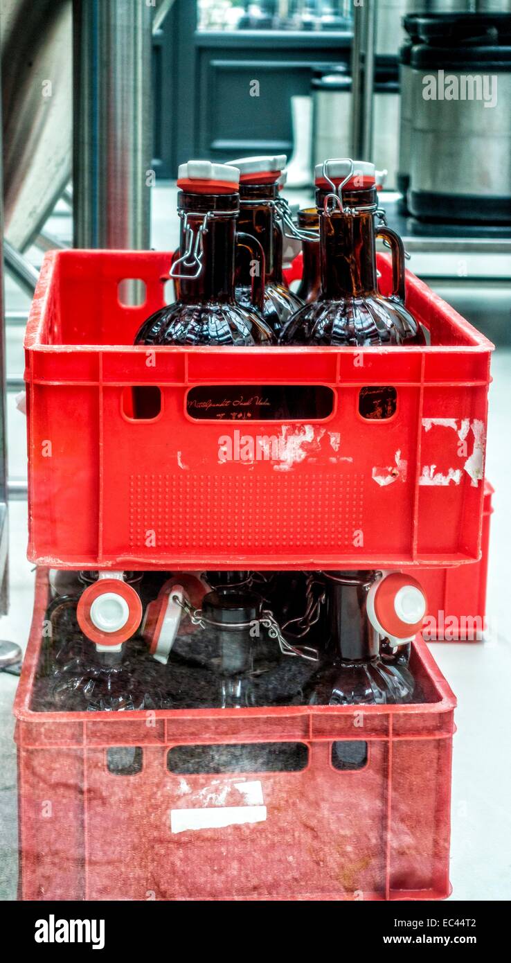 empty beer bottles Stock Photo Alamy