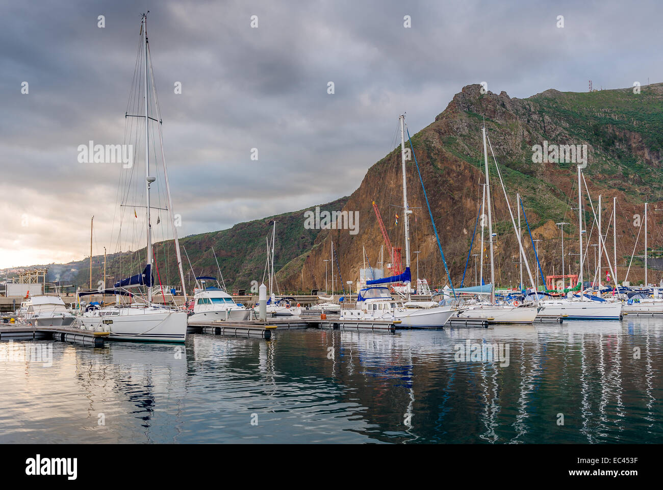 Yach marina Santa Cruz de la Palma. Canary islands, Spain Stock Photo