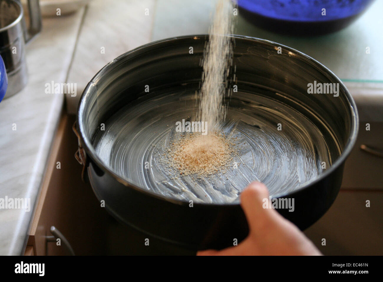 Greased Baking Pan Stock Photo Alamy