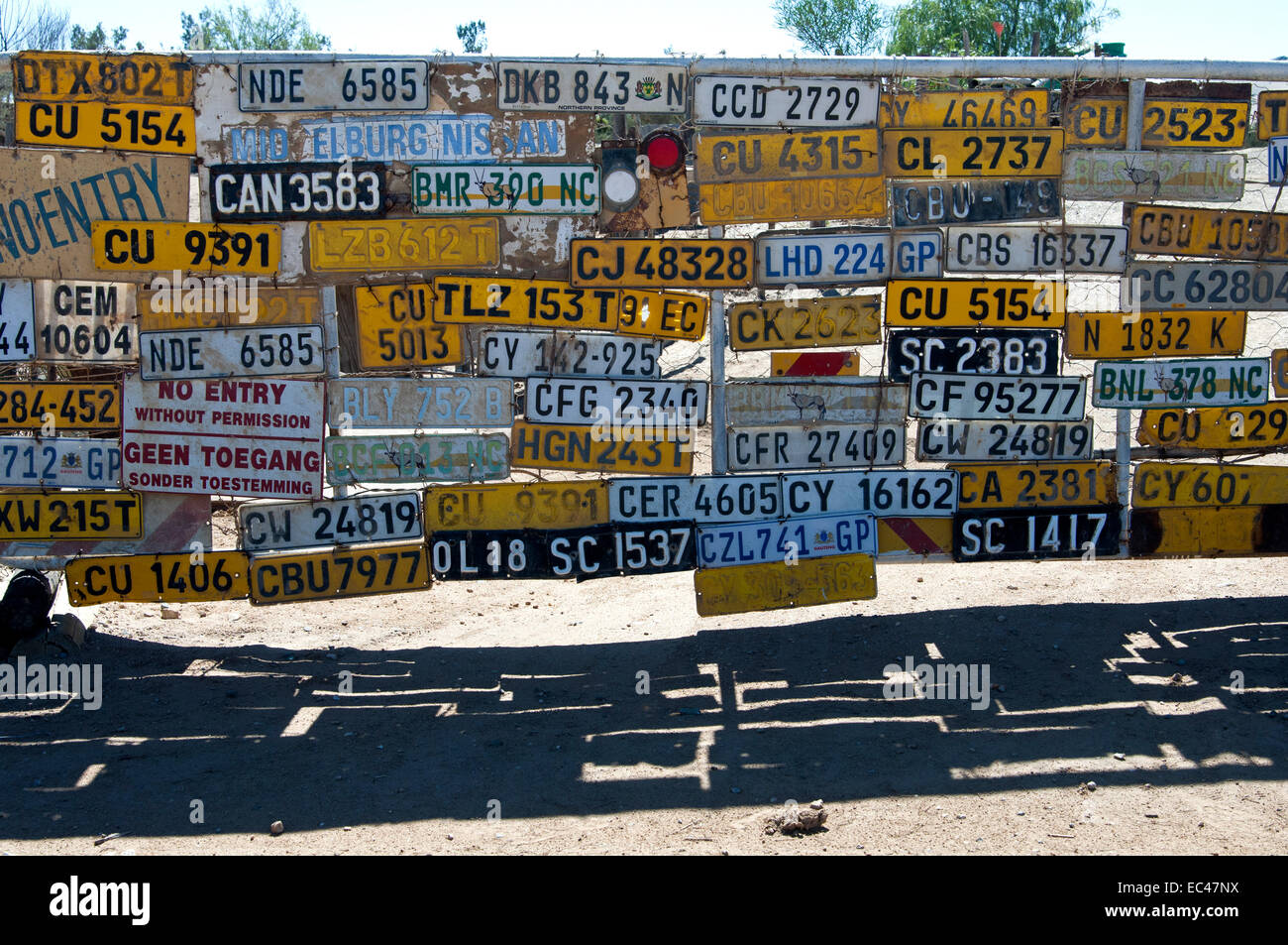 Collection of South African car number plates, South Africa Stock Photo Alamy