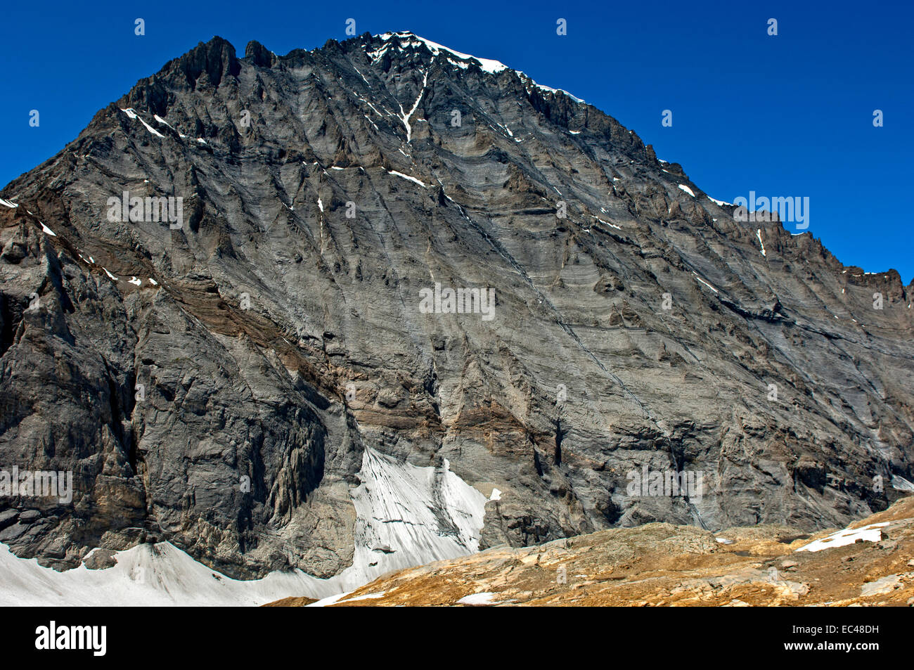 Mt Balmhorn, Bernese Alps, Switzerland Stock Photo