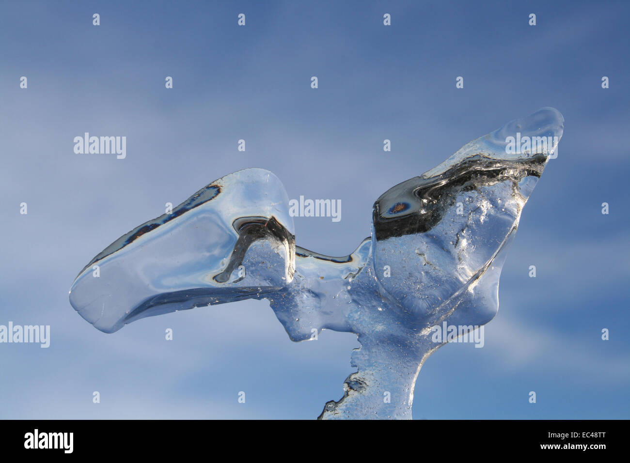 Ice looking like glass Stock Photo Alamy