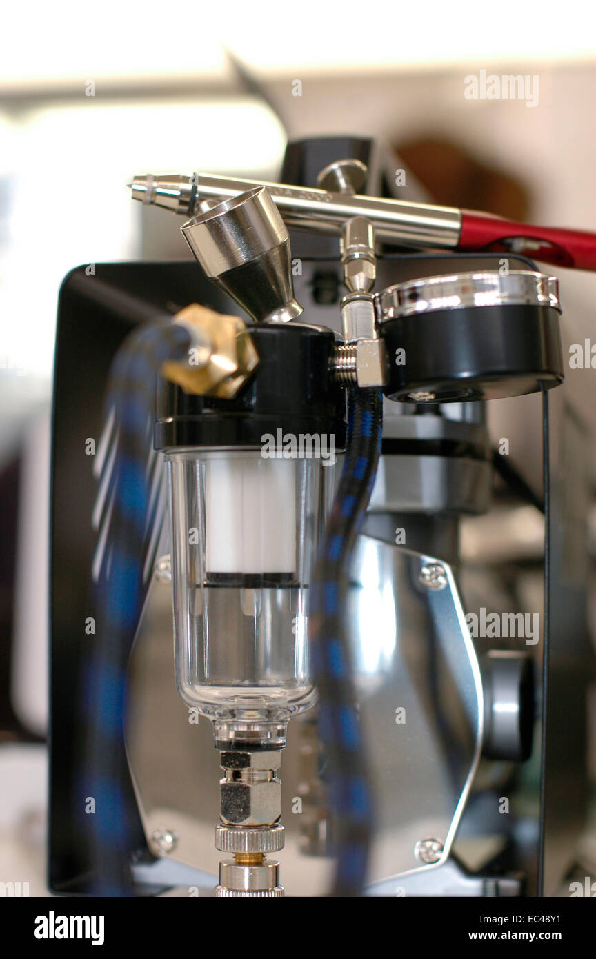 Airbrush Compressor Stock Photo