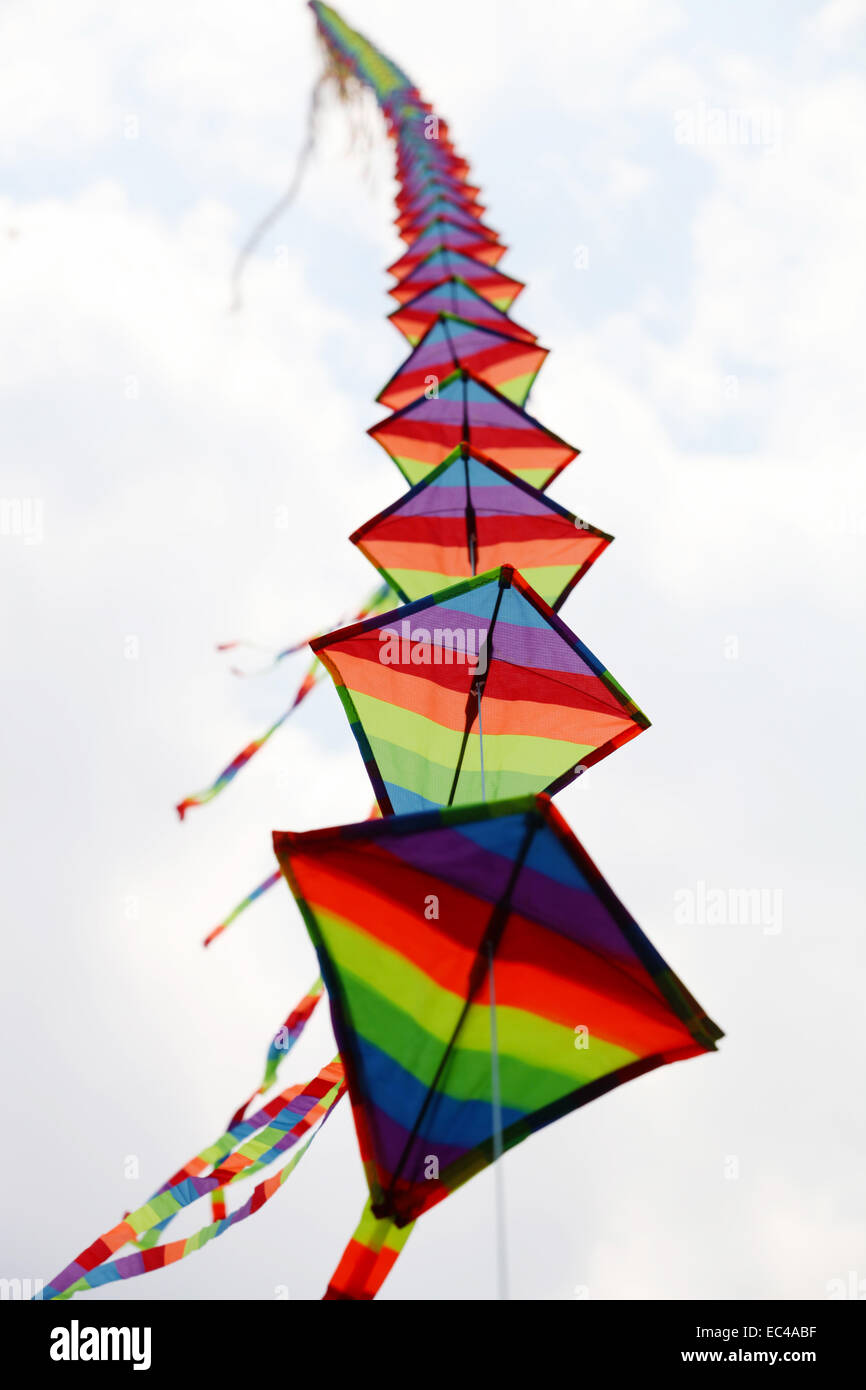 Kites on the sky Stock Photo