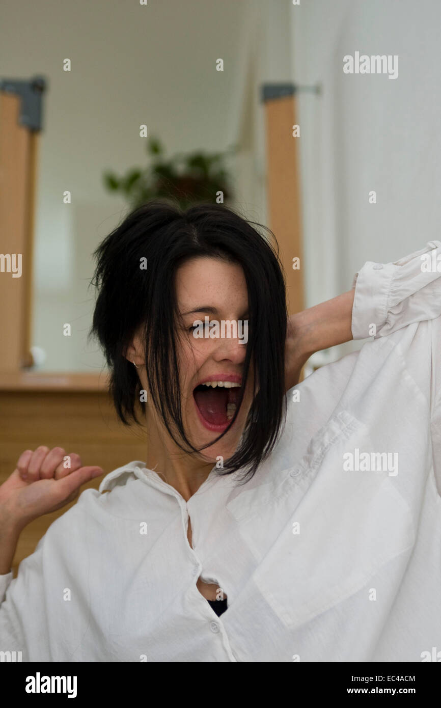 Gaping Woman Stock Photo Alamy Gaping Woman Stock Photo Alamy