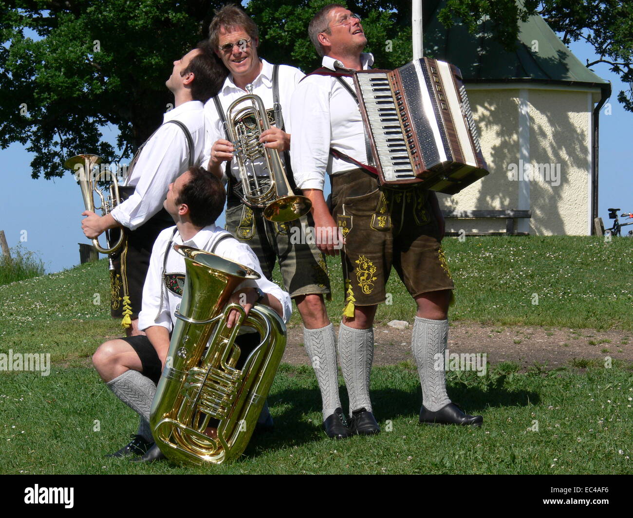 Bavarian Brass Band Stock Photo